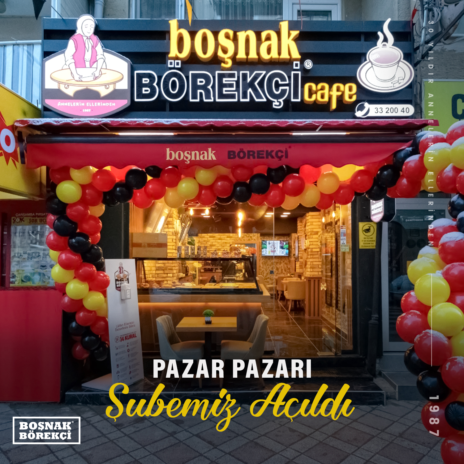 Boşnak Börekçi Pazar Pazarı Şubesi Açıldı!